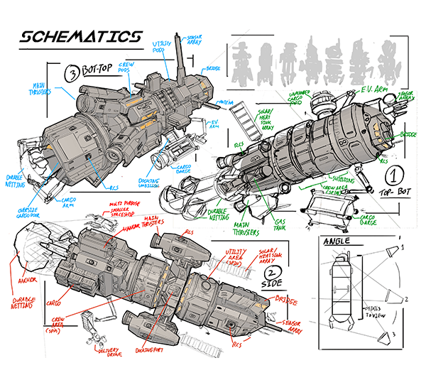 space mining ship